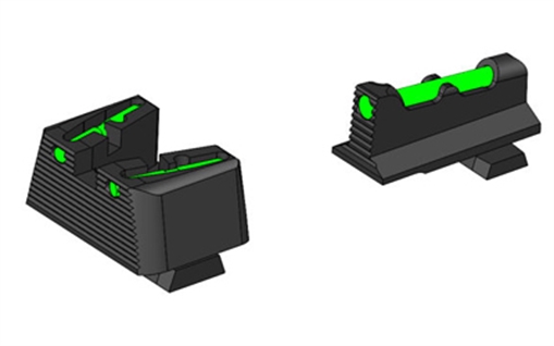 Picture of Hi-Viz Co-Witness, Fits Sig P320/P365, Green/Red/White Front Lite Pipes with Green/Red/Black Rear SG32CLW21-2