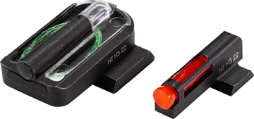 Picture of Hi-Viz FASTDOT H3, For Smith & Wesson Shield/Shield Plus, Tritium/Fiber Optic Night Sights, Red Front With Green Rear GMPFD21