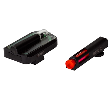 Picture of Hi-Viz FASTDOT H3, Fits Glock 9/40SW/357Sig, Tritium/Fiber Optic Night Sights, Red Front With Green Rear GGLFD21