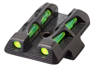 Picture of HiViz LiteWave Rear Sight for Glock 42/43 Green Fiber Optic Rear Sight GLLW11