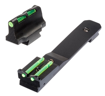 Picture of Hi-Viz Litewave, Front & Rear Sight Set, Fits Henry H001T/H003T/H004/H010B Rifles, Front Sight Includes Green Red White Litepipes, Rear Sight Includes Two Non-Replaceable Green Litepipes HHVS450