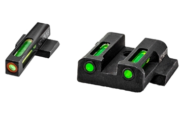 Picture of Hi-Viz LiteWave H3 Tritium Night Sights, Fits M&P Fullsize And Compact In All Calibers, Green Front w/Orange Front Ring, Green Rear MPN521