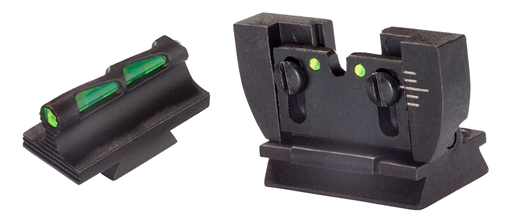 Picture of HiViz Ruger 10/22 Rifle Interchangeable Sight Set LiteWave Black Front and Rear RG1022