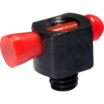 Picture of HiViz Spark II Bead Replacement Front Sight Black Red Fiber Optic Universal Threads BD1008R
