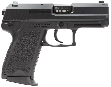 Picture of HK 704531LEA5 USP45C Compact V1 45 ACP 3.78" 8+1 Black Black Polymer Grip Night Sights 642230245563