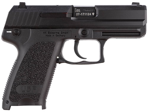 Picture of HK 709031A5 USP9C Compact V1 *CA Compliant 9mm Luger 3.58" 10+1 Black Black Polymer Grip 642230244603