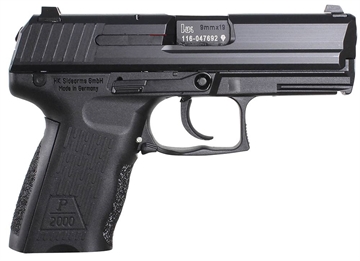 Picture of HK 709202A5 P2000 V2 LEM *CA Compliant 9mm Luger 3.66" 10+1 Black Black Interchangeable Backstrap Grip 642230244610