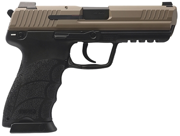 Picture of HK HK45 V1 45 ACP 10+1 4.46" Black Polygonal Rifled Barrel, Flat Dark Earth Cerakote Serrated Steel Slide, Flat Dark Earth Polymer Frame w/Picatinny Rail, Ambidextrous 81001208