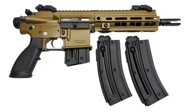 Picture of HECKLER AND KOCH HK416 PISTOL 22LR HK BROWN 8.5IN BARREL1-10RD 2-20RD 81000976 3 MAG 
 CAMFOUR EXCLUSIVE 81000976 3 MAG