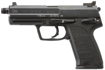 Picture of HK M709001TA5 USP9T Tac 9mm Luger 4.86" 15+1 Black Black Polymer Grip 2 Magazines 642230248953