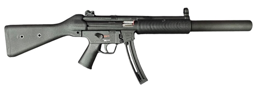 Picture of HECKLER AND KOCH MP5 22LR FIXED STOCK 16.1IN BARREL 10RD BLACK 81001019