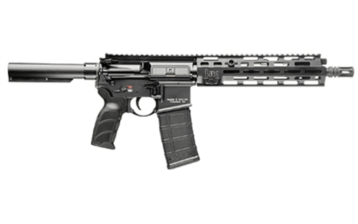 Picture of Heckler & Koch MR556 A4, Semi-automatic, Pistol, 223 Remington/556NATO, 11" Barrel, Anodized Finish, Black, M-LOK Free Float Handguard, Adjustable Gas Block, HK USA Enhanced Grip, Ambidextrous Controls, 10 Rounds, 1 Magazine 81001051