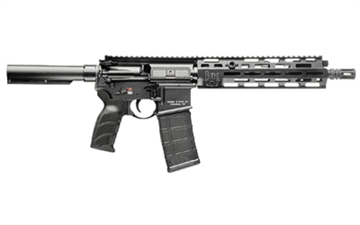 Picture of Heckler & Koch MR556 A4, Semi-automatic, Pistol, 223 Remington/556NATO, 11" Barrel, Anodized Finish, Black, M-LOK Free Float Handguard, Adjustable Gas Block, HK USA Enhanced Grip, Ambidextrous Controls, 30 Rounds, 1 Magazine 81001050