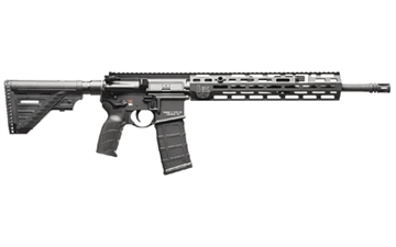 Picture of Heckler & Koch MR556 A4, Semi-automatic, AR, 223 Remington/556NATO, 16.5" Barrel, Anodized Finish, Black, M-LOK Free Float Handguard, Adjustable Gas Block, HK USA Enhanced Grip, HK416 Six Position Stock, Ambidextrous Controls, 30 Rounds, 1 Magazine 81000827