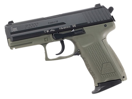 Picture of HECKLER AND KOCH P2000 9MM V3 GRN DA 10 CA 81000063