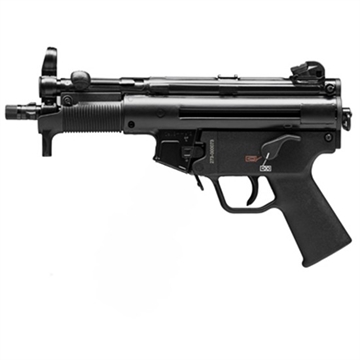 Picture of HK SP5K PDW 9mm Luger Caliber with 5.83" Barrel, 10+1 Capacity, Black Metal Finish, No Stock (Sling Mount), Black Polymer Grip Right Hand 81000482