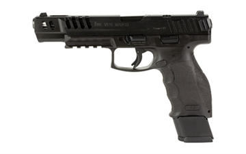 Picture of Heckler & Koch VP9-B Match OR, Semi-automatic, Striker Fired, Full Size, Push Button Mag Release, 9MM, 5.51" Barrel, Black, Interchangeable Backstraps and Side Panels, Luminous Front Sight, Black Serrated Rear Sight, 20 Rounds, 4 Magazines 81000555