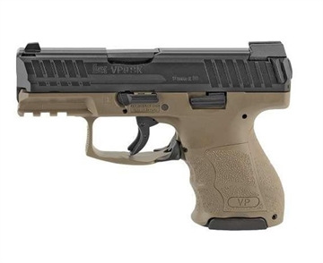 Picture of H&K VP9SK HGA 9MM 3.39" BBL FDE NS SUBCOMPACT 1/15 2/12RD MAGS 81000817
