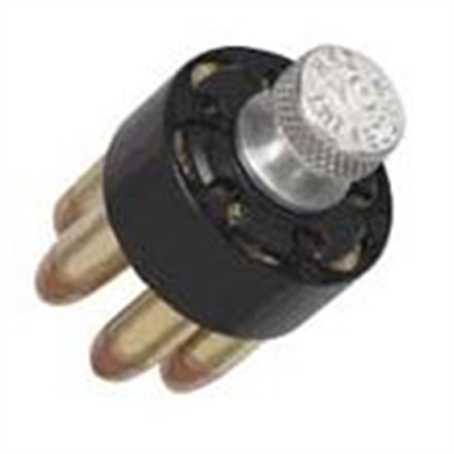 Picture of HKS 57M M Series made of Metal with Black Finish for 41 Rem Mag S&W 57 & 58; Ruger Holds up to 6rds 57M 57-M