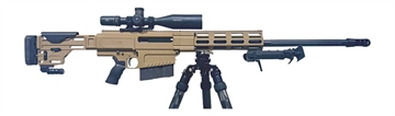 Picture of HM Defense HM50MAX50BMGFDE HM50 Max 50 BMG 10+1 29.25" Black Match Grade Threaded Barrel, FDE Cerakote Aluminum Receiver w/Picatinny Rail, M-LOK Handguard, Picatinny Rail/Arca Rail Forend, Adj Cheekpi