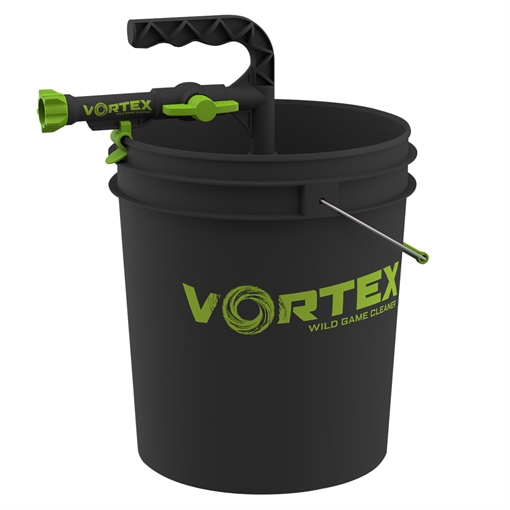 Picture of HME Wild Game Cleaner Black/Green ABS Plastic w/ bucket HMEGWSHRBKT