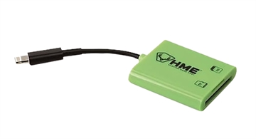 Picture of HME Memory Card Reader iOS Fits iPhone/iPad Up To 256GB Black/Green HMESDCRIOS