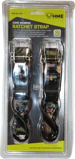 Picture of HME HME Ratchet Tie Down Camo 2 pk. HME-RS-2PK RS2PK