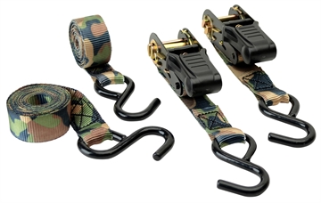 Picture of HME RS4PK Camouflage Ratchet Tie Down Straps Camouflage 4 Pack HME-RS-4PK