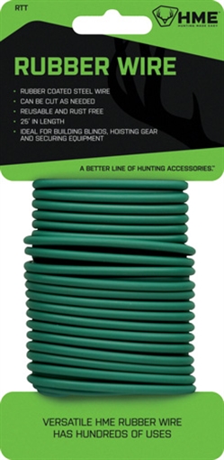 Picture of GSM HME RUBBER TWIST TIE 25' RUBBER COATED STEEL WIRE ( 5 PER CASE ) HME-RTT HMERTT