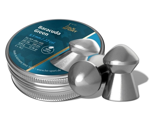 Picture of H&N Baracuda GreenAir Gun Pellets .22 Cal 12.65 Grain Lead Free 200/ct 92065500013