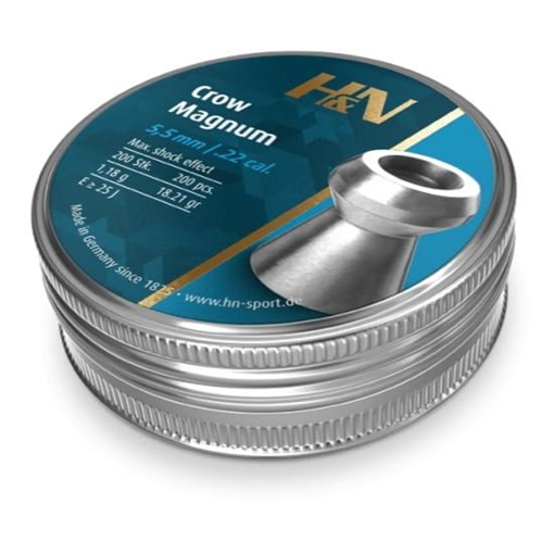 Picture of H&N Crow Magnum Pellets .22 Cal 18.21 gr 200/ct 92225500003