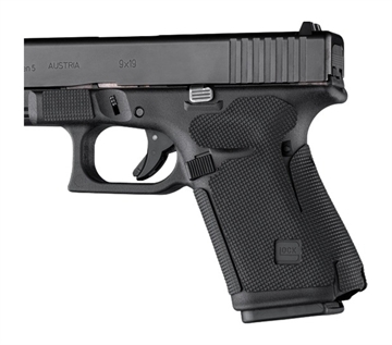 Picture of Hogue Wrapter Adhesive Grip Glock 19/19 MOS/44 (Gen 5) No Backstrap Rubber Block Texture Black 17278