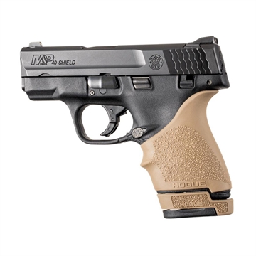 Picture of Hogue OverMolded Rubber Grip Extension Base Pad for S&W M&P 40 Shield 7rd Magazines FDE 18433