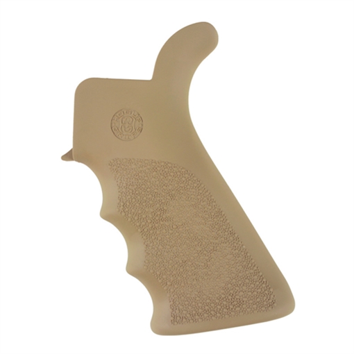 Picture of HOGUE RUBBER OVERMOLD GRIP PISTOL AR15/M16 FINGER GROOVES W/ BEAVER TAIL FLAT DARK EARTH 15023