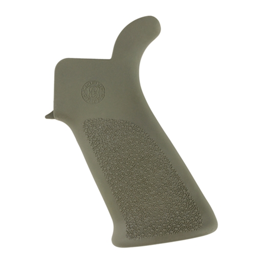 Picture of Hogue OverMolded Beavertail Made of Rubber With OD Green Cobblestone Finish for AR-15, M16 15031