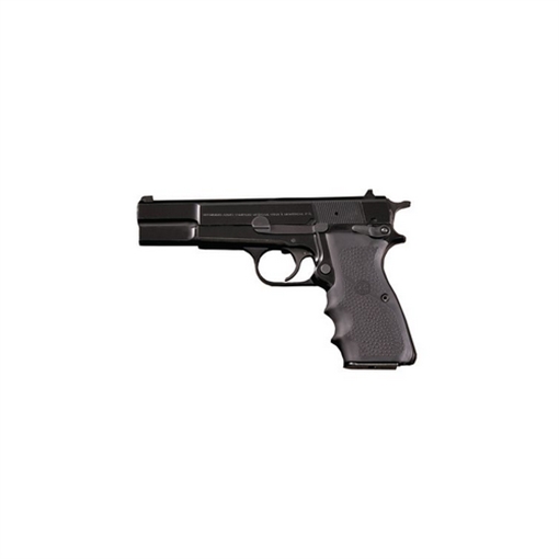 Picture of Hogue OverMolded Grip Cobblestone Black Rubber with Finger Grooves for 1911 Government 45000