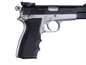 Picture of Hogue Rubber Grip Black with Finger Grooves for Browning Hi-Power 09000