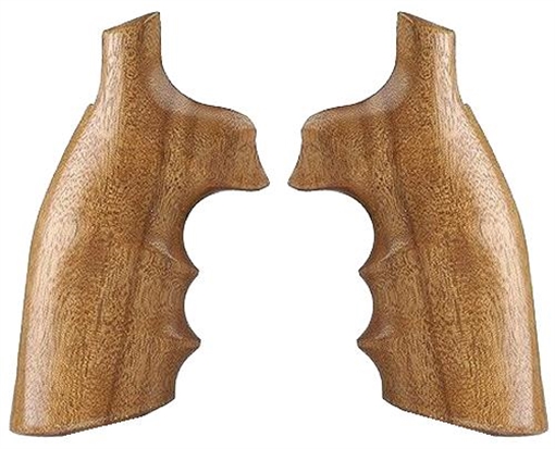 Picture of Hogue Fancy Hardwood Brown Goncalo Alves Hardwood with Finger Grooves for S&W K, L Frame with Square Butt 10200