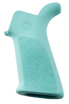 Show details for Hogue OverMolded Beavertail Cobblestone Aqua Blue Rubber Pistol Grip for AR-15, M16 13034 Picture of Hogue OverMolded Beavertail Cobblestone Aqua Blue Rubber Pistol Grip for AR-15, M16 13034