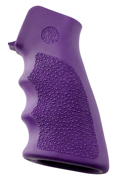 Picture of Hogue OverMolded Grip Cobblestone Purple Rubber with Finger Grooves for AR-15, M16 15006