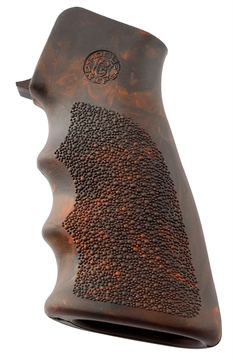 Picture of Hogue OverMolded Grip Cobblestone Red Lava Rubber with Finger Grooves for AR-15, M16 15016