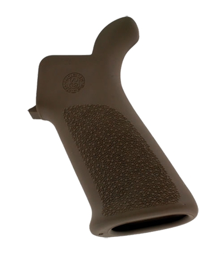 Picture of Hogue OverMolded Beavertail Cobblestone Desert Tan Rubber Pistol Grip for AR-15, M16 15033