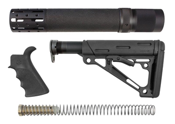 Show details for Hogue OverMolded Stock Kit Black Synthetic for AR-15, M16 Includes Rifle Length Forend & Finger Groove Grip 15078 Picture of Hogue OverMolded Stock Kit Black Synthetic for AR-15, M16 Includes Rifle Length Forend & Finger Groove Grip 15078