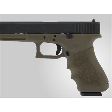 Picture of Hogue HandAll Universal Grip, Full Size Sleeve, Fits Many Full Size Semi Auto Handguns, OD Green 17001