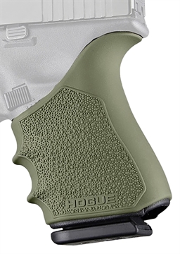 Picture of Hogue HandALL Beavertail Grip Sleeve, Fits Glock 19, 23, 32, 38 Gen 1-2-5, OD Green 17051
