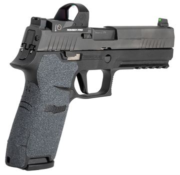 Picture of Hogue Wrapter Adhesive Grip made of Heavy Grit with Black Finish for Sig P320 Full Size with Medium Grip Module 17639