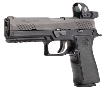 Picture of Hogue Wrapter Adhesive Grip made of Rubber with Black Finish & Grain Texture for Sig P320 Full Size with Medium X Series Module 17680