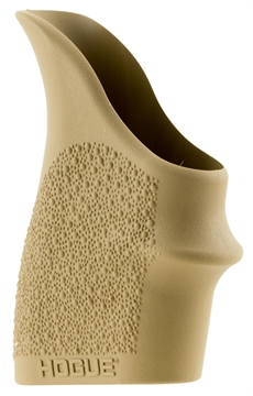 Picture of Hogue HandAll Beavertail Grip Sleeve Textured Flat Dark Earth Rubber for Glock 26, S&W M&P Shield, Ruger LC9 18403