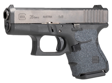 Picture of Hogue Wrapter Adhesive Grip made of Heavy Grit with Black Finish for Glock 26, 27, 33 Gen 4 18649