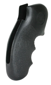 Picture of Hogue Monogrip Finger Grooves Black Nylon Cobblestone Finish Fits S&W K Frame with Round Butt 19100